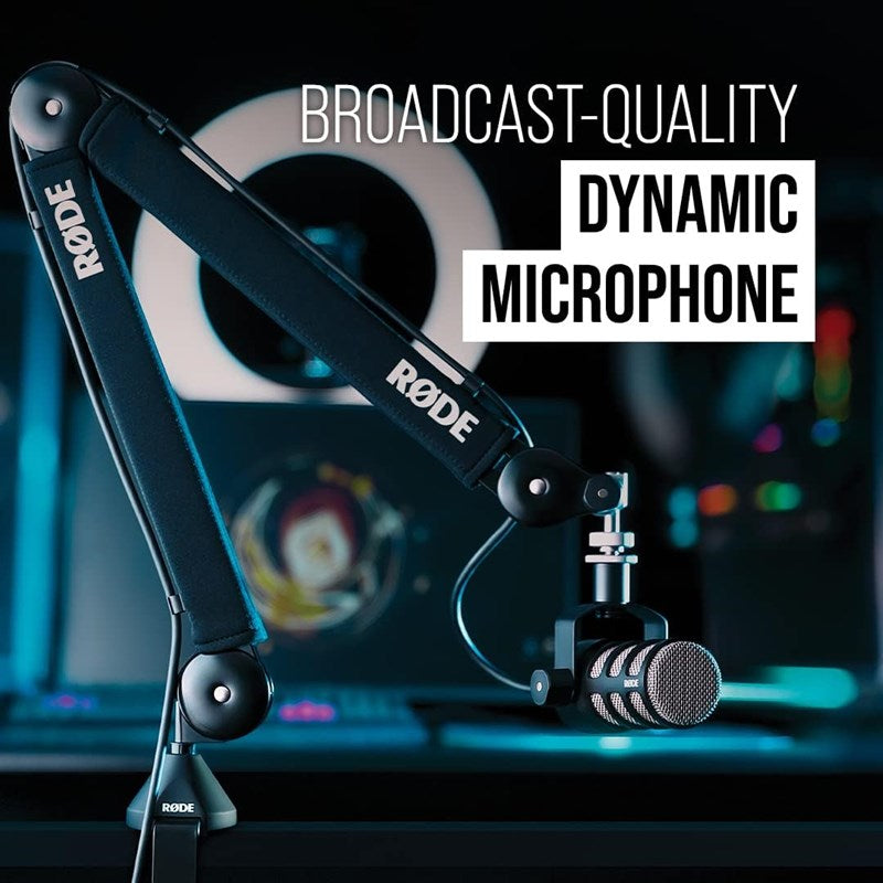 Rode Pod Mic Cardioid Dynamic Broadcast Microphone - Black Rode Pod Mic Cardioid Dynamic Broadcast Microphone - Black